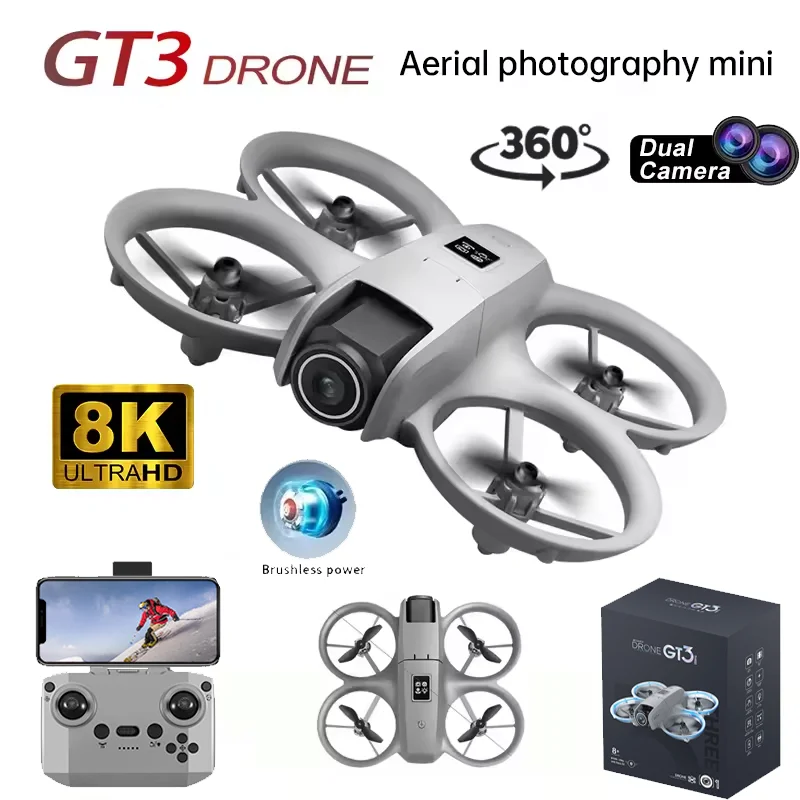 Drone Gimbal Mount - Drone GT3 Originale con Fotocamera 8K