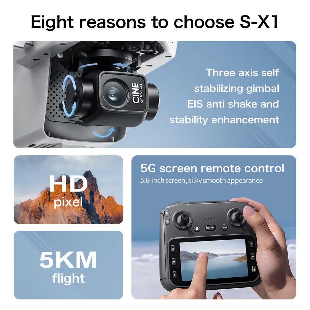 Drone Aereo Originale S-X1 GPS - Drone Gimbal 3 Axis recensione e prezzo